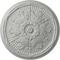 Ekena Millwork Luton Ceiling Medallion (Fits Canopies up to 3 1/2"), Hand-Painted Frost, 21"OD x 2"P CM21LUFRF - alternate 1